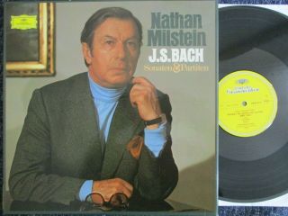 Rare Bx Set 3 Ed1 Nathan Milstein J.  - S.  Bach Sonatas Partitas Dgg Stereo Germany