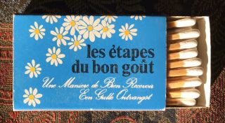 Vintage Les Etapes Du Bon Gout Matchbook Box X70