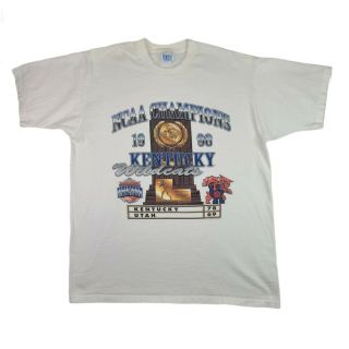 Vintage Uk 1998 Ncaa National Basketball Champions T - Shirt Short Sleeve Men 