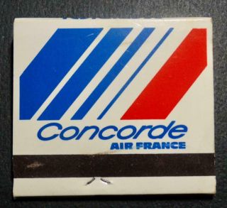 Vintage Matchbook Matches - Concorde Air France Meridien
