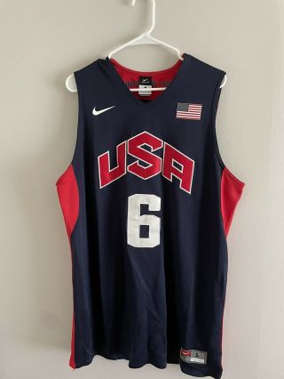 2012 Olympics Lebron James Team Usa Nike Jersey Authentic Size L