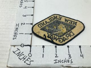 VINTAGE 1970 ' S EMBROIDERED NHRA N.  E.  DRAGWAY JACKET PATCH 4 
