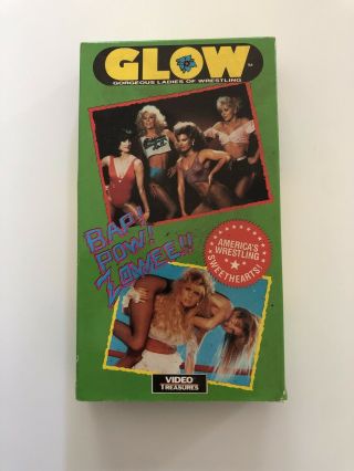 Vtg Vhs Tape Best Of Glow Ladies Of Wrestling Wwf Video Treasures 1989