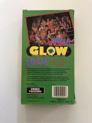 VTG VHS Tape Best of GLOW Ladies of Wrestling WWF Video Treasures 1989 3