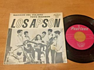 Los Apson Madison Del Viajero Garage Rock Beat 1963 Mexico 7 " 45