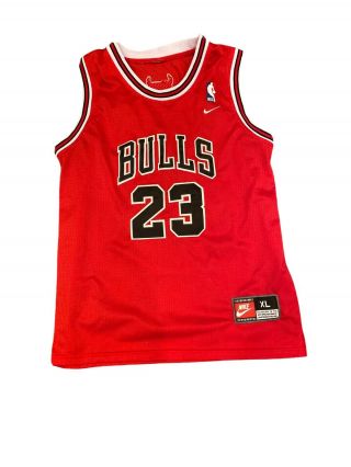 Vintage Michael Jordan Chicago Bulls 23 Champion Nba 90’s Jersey Youth Xl Nike