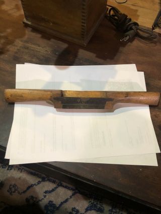 Vintage Wooden Draw Knife Spoke Shave Wood Tool