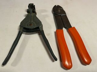 Vintage Ideal Stripmaster Wire Stripper,  10 - 22 Awg & Vaco 1900 Wire Cutter,  Usa