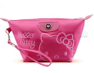 Cute Hello Kitty Cosmetic Bag Hand Bag Make - Up Case Storage Bag Multi - Use Bag