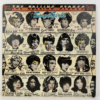 Vintage Vinyl Lp The Rolling Stones Some Girls Coc 39108 Rolling Stones 1978