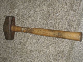Vintage 4lb Sledge Hammer,  5 " Head,  1 - 3/4 " Octagonal Faces Japan - Marked 8055 -