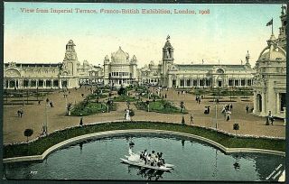 1908 Franco British Exhibition Postcard - 
