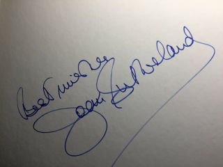 Joan Sutherland Autograph Signed Record Osa 1214 With Concert Program