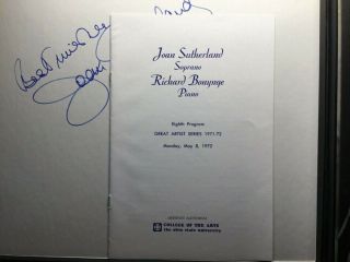 Joan Sutherland autograph signed record OSA 1214 with concert program 2