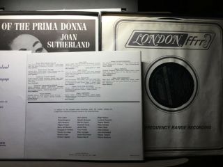 Joan Sutherland autograph signed record OSA 1214 with concert program 3
