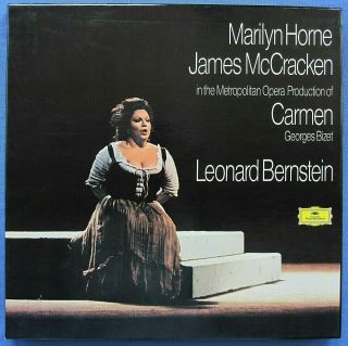 Bizet Carmen Marilyn Horne Mccraken Bernstein / 3 - Lp Dg 2709 043 Germany 1973 Nm