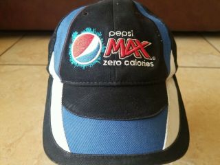 Vintage Nascar Jeff Gordon Pepsi Max 2000s Hat Cap Snap Back Blue 24 Racing