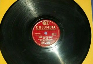 TEDDY WILSON With BILLIE HOLIDAY / Sugar - More Than You Know / COLUMBIA 78rpm 3