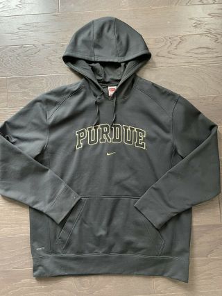 Nike Purdue Boilermakers Mens Size Large Hooded Sweatshirt Hoodie