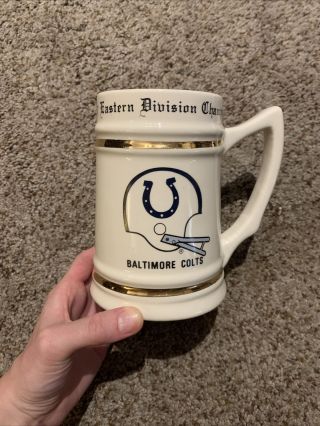 Vintage 1977 Baltimore Colts Eastern Division Champs Mug