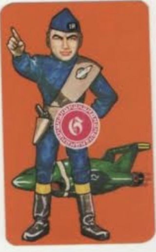 Swap Playing Cards 1 Japanese 60’s Thunderbirds Anime Tv Series 3/4 Size A49