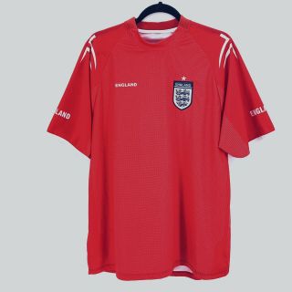 England National Football Team Soccer Jersey Shirt Top Mens Size Xl Red