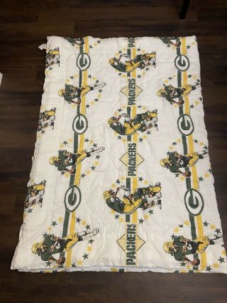 Vintage 1995 Green Bay Packers Comforter Blanket Nfl,  Twin,  The Bibb Company