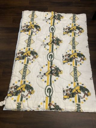 Vintage 1995 Green Bay Packers Comforter Blanket NFL,  Twin,  The Bibb Company 2
