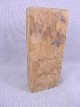 Vintage Handmade Primitive Wood Drill Bit Case,  Americania 2
