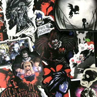 50pc Death Note Notebook Phone Laptop Decal Manga Anime Craft Sticker Pack