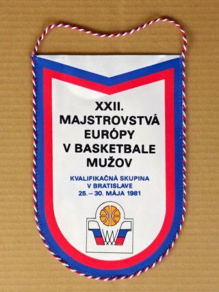 1981 Fiba European Basketball Championships Pennant Eurobasket Group A