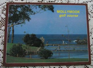 Retro Vintage Postcard: Mollymook,  N.  S.  W.  - Golf Course