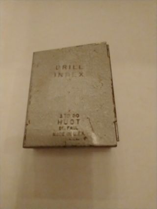 Vintage Huot Drill Bit Index Box