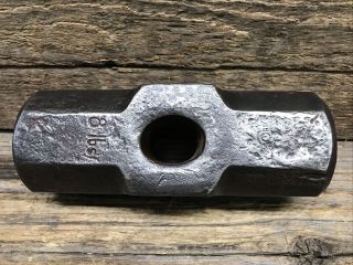 Vintage Large 8 Lbs Sledge Hammer Head Blacksmith Anvil Tool Made In Spain