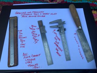 Brown & Sharpe Measuring Tool,  Grandpas Machinist Tools Unknown Metal Tape Old