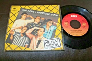 Men At Work Down Under B/w Be Good Johnny 1982 Mexico 7 " 45 Wave