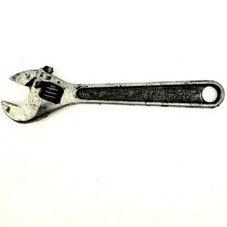 Vintage Crescent Tool Co 8 " /200mm Adjustable Wrench Made In Usa Jamestown