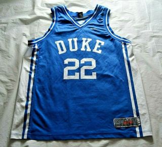 Vintage Jay Williams 22 Duke Blue Devils Nike Elite Basketball Jersey - Size Xl