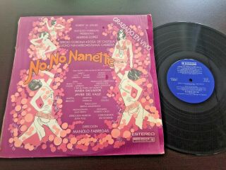 No No Nanette Musical Mexico Cast Ost Sung In Spanish 1979 12 " Lp Otto Harbach