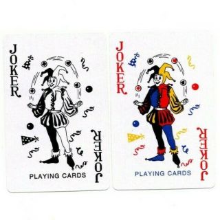 Rare Modern " Check Yours Joker Juggling Balls " Joker Playing Cards 21