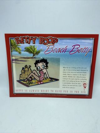 Betty Boop 6 " Patch Beach Betty Collectible Card Fleischer Studios Inc.  2005