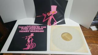 Mancini Return Of The Pink Panther Soundtrack (w/poster) 12 " Vinyl Record Lp - Ex