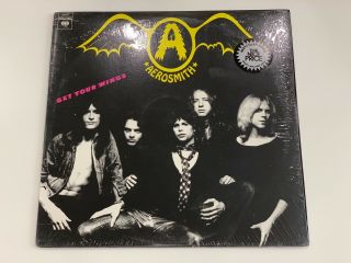 Aerosmith Get Your Wings In Factory Shrink Pc 32847 Usa Nm Vinyl Lp Rare