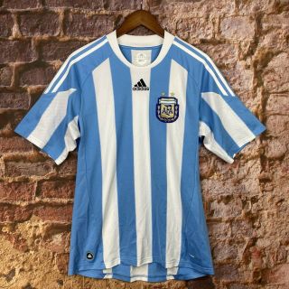 2010 Adidas Afa Argentina Soccer Jersey Size M Argentine National Team Climacool