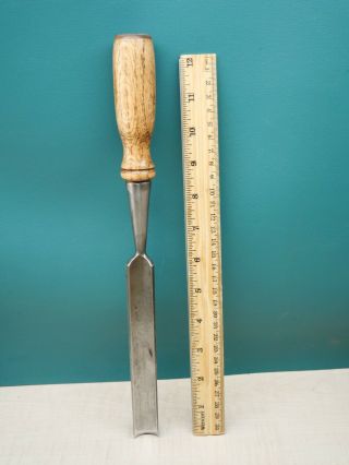 Old Tools Vintage Union Hardware 13/16 " No 7 Sweep Straight Wood Carving Gouge