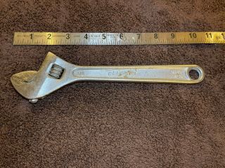 Vintage Proto Professional 710 - L 10 " Clik - Stop Adjustable Wrench - Usa Made
