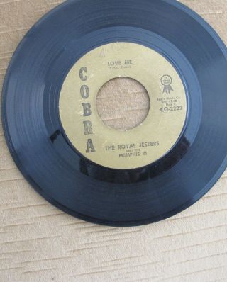 RARE DOO WOP 45 THE ROYAL JESTERS I WANT TO BE LOVED ON COBRA VG, 2