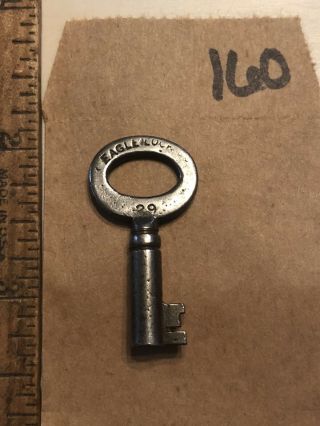 Oem Eagle Lock Co.  Antique Steamer Trunk Chest Key 29 Vintage Padlock - 160