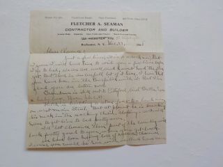 Wwi Letter 1918 348th Infantry Flu Rochester York Letterhead Ww I Vtg Ww1