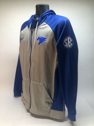 Nike Kentucky Wildcats Football Team Issued Sec Travel Jacket Hoodie Size Large